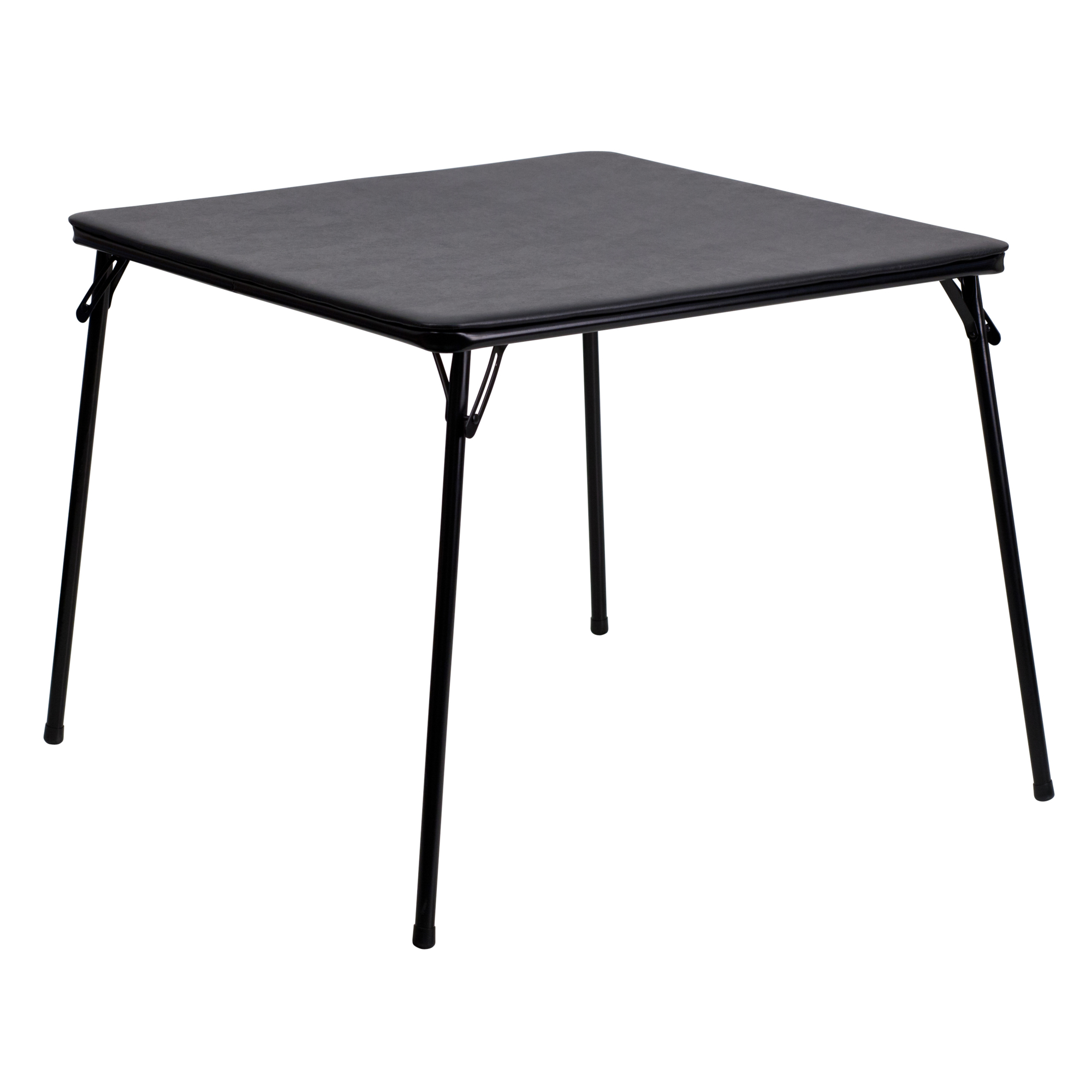 Flash Furniture Folding Card Table, Black, 33 1/2in.W x 33 1/2in.D x 27 3/4in.H, Model# JB2